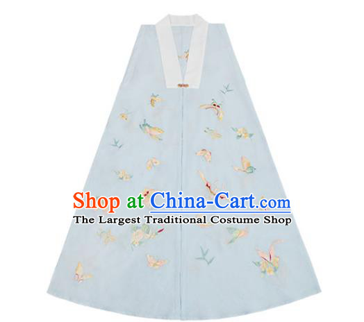 Chinese Ancient Costumes Traditional Ming Dynasty Rich Female Embroidered Vest Long Gown and Skirt Complete Set