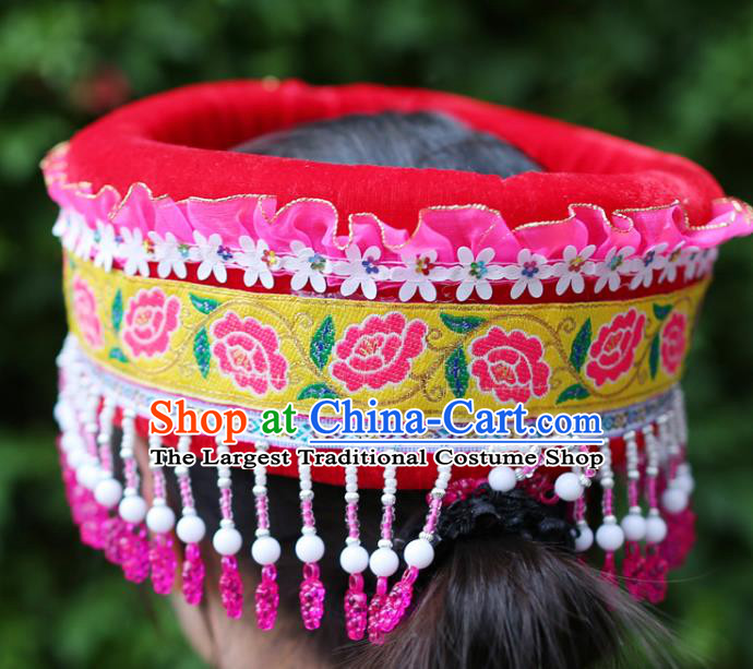 Best Chinese Miao Nationality Headwear Top Quality China Ethnic Women Hat