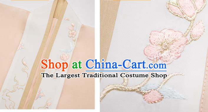 Traditional China Female Hanfu Ancient Song Dynasty Civilian Female Costume Blouse top and Skirt Full Set