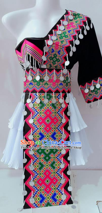 China Yunnan Miao Ethnic Costumes Wenshan Miao Minority Clothing Top Quality Photography Women Dress