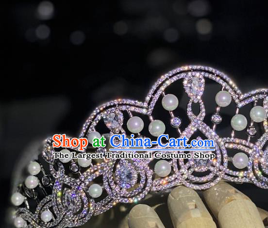 Europe Princess Hair Jewelry Bride Hair Accessories Wedding Top Zircon Royal Crown