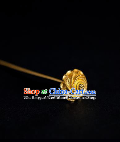 China Court Empress Hair Accessories Ming Dynasty Hair Stick Ancient Gilding Hairpins