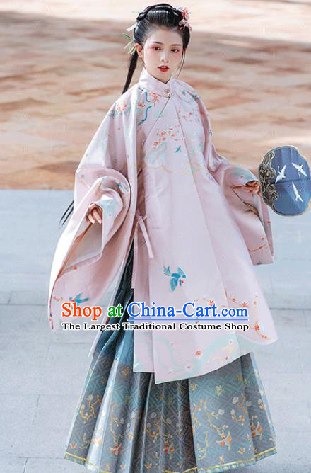 China Traditional Ming Dynasty Royal Princess Costumes Ancient Palace Lady Hanfu Clothing