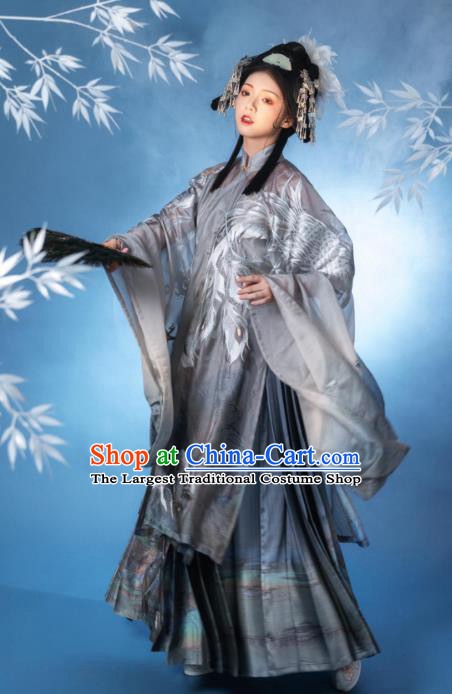 China Traditional Hanfu Clothing Ancient Ming Dynasty Imperial Consort  Embroidered Costumes Complete Set