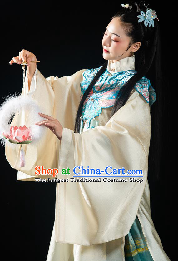 China Traditional Ming Dynasty Palace Princess Historical Clothing Ancient Noble Female Hanfu Dress