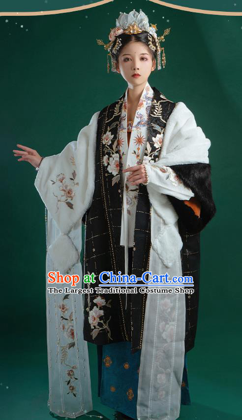 Ancient China Song Dynasty Imperial Consort Historical Costume Traditional Court Woman Hanfu Clothing Full Set