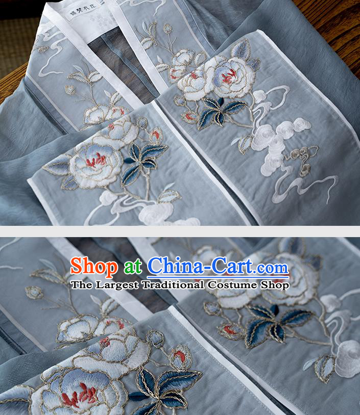 China Traditional Song Dynasty Imperial Consort Hanfu Dress Ancient Court Woman Historical Clothing Complete Set