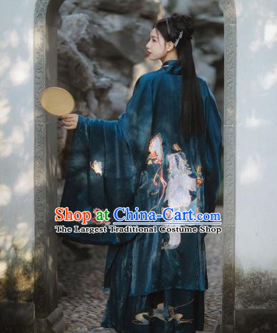 China Traditional Jin Dynasty Palace Princess Historical Clothing Ancient Imperial Infanta Hanfu Costume for Women