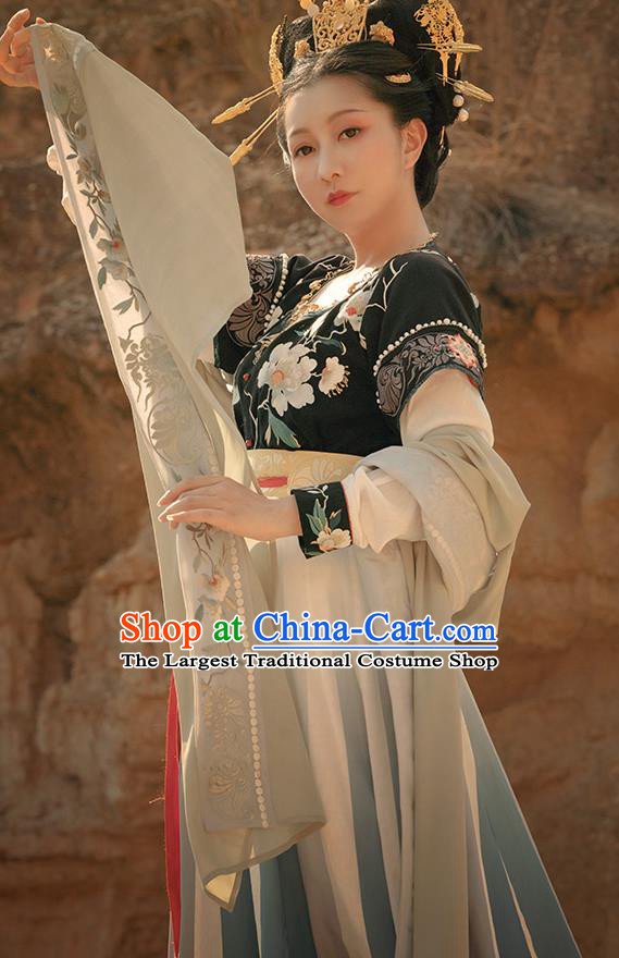 China Traditional Tang Dynasty Palace Lady Hanfu Dress Ancient Court Princess Historical Clothing Outfits