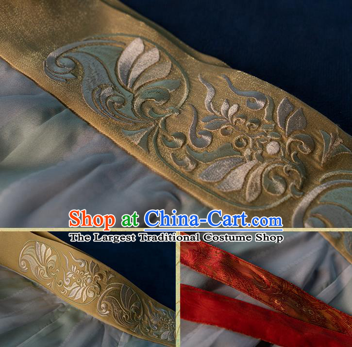 China Traditional Tang Dynasty Palace Lady Hanfu Dress Ancient Court Princess Historical Clothing Outfits