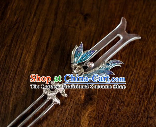 China Hanfu Crystal Hair Stick Traditional Han Dynasty Princess Hairpin Ancient Court Lady Hair Accessories