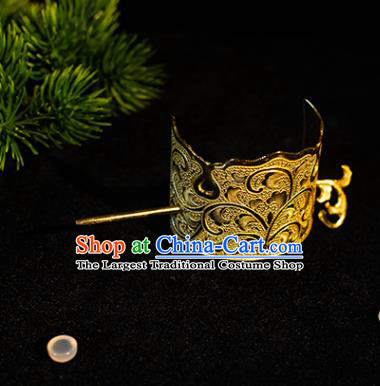 China Tang Dynasty Prince Hair Accessories Ancient Noble Childe Hairdo Crown for Men