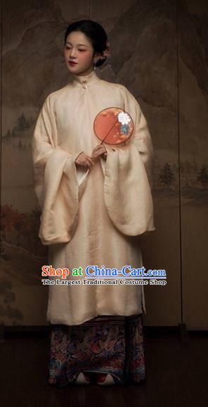 China Ancient Noble Mistress Hanfu Dress Costume Traditional Ming Dynasty Royal Countess Historical Clothing