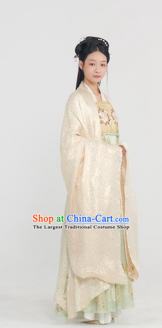 Traditional China Tang Dynasty Noble Infanta Historical Clothing Ancient Royal Princess Hanfu Dress Full Set