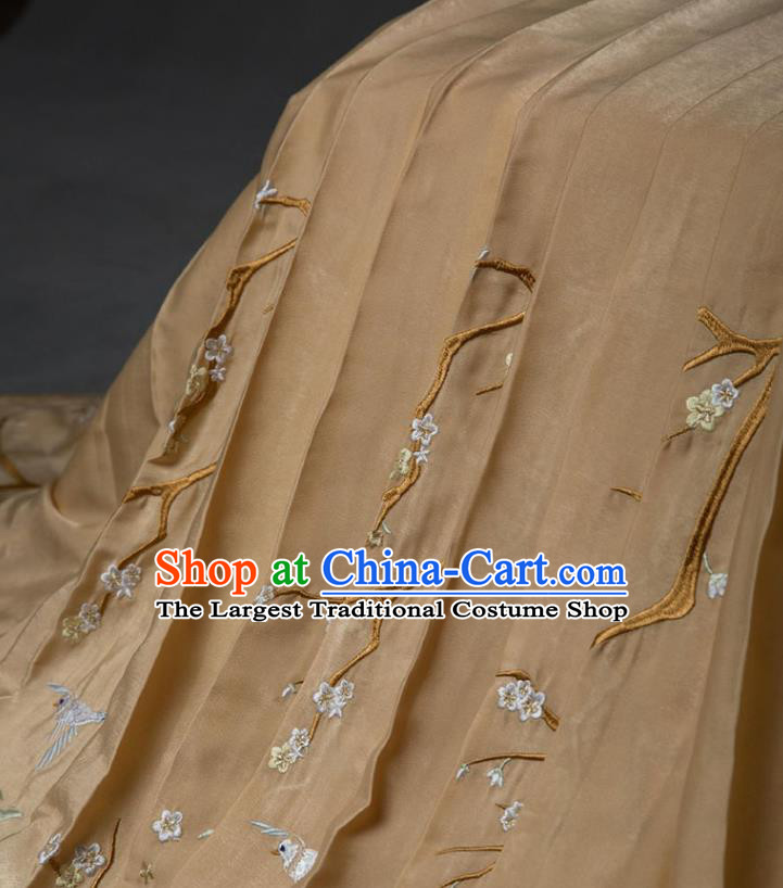 China Ming Dynasty Noble Mistress Clothing Traditional Hanfu Dress Ancient Court Woman Costumes