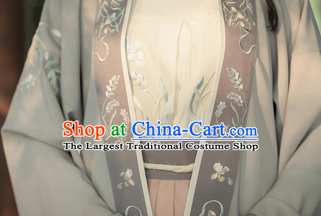 China Traditional Song Dynasty Royal Princess Historical Clothing Ancient Court Lady Hanfu Dress Costumes