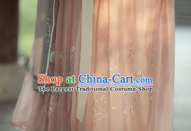 China Traditional Song Dynasty Royal Princess Historical Clothing Ancient Court Lady Hanfu Dress Costumes