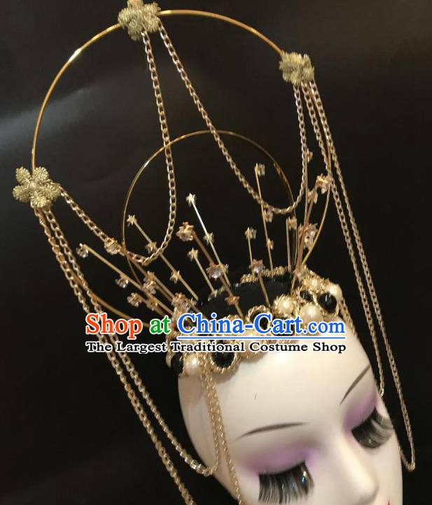 Handmade Stage Show Hair Clasp Halloween Hair Accessories Cosplay Gothic Queen Royal Crown