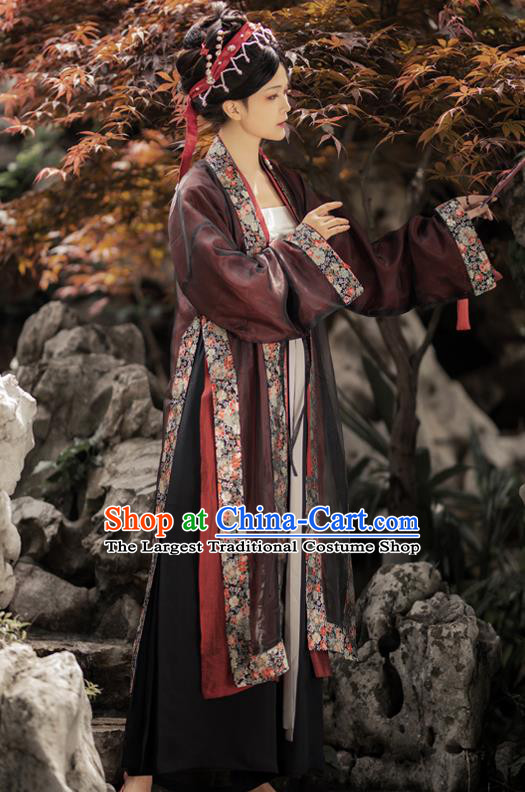 Ancient China Imperial Concubine Historical Clothing Traditional Song Dynasty Court Woman Hanfu Costumes