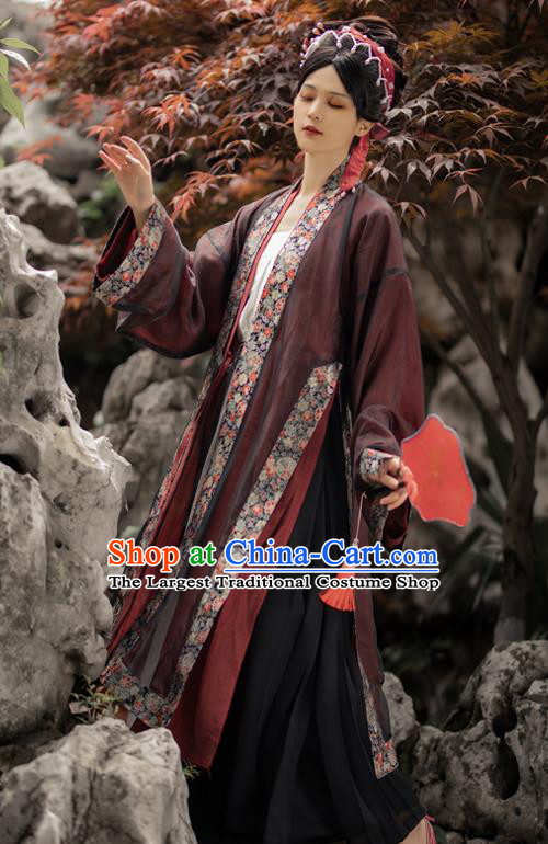 Ancient China Imperial Concubine Historical Clothing Traditional Song Dynasty Court Woman Hanfu Costumes