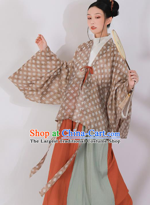 Ancient China Southern and Northern Dynasties Historical Costumes Traditional Jin Dynasty Court Woman Hanfu Clothing