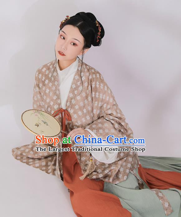 Ancient China Southern and Northern Dynasties Historical Costumes Traditional Jin Dynasty Court Woman Hanfu Clothing