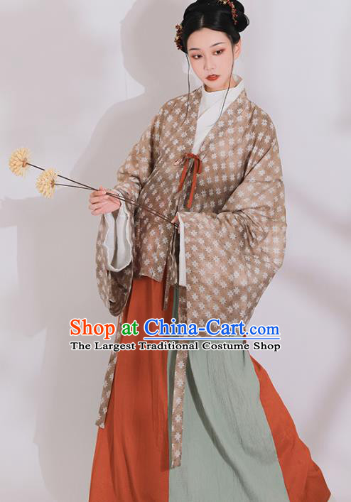 Ancient China Southern and Northern Dynasties Historical Costumes Traditional Jin Dynasty Court Woman Hanfu Clothing