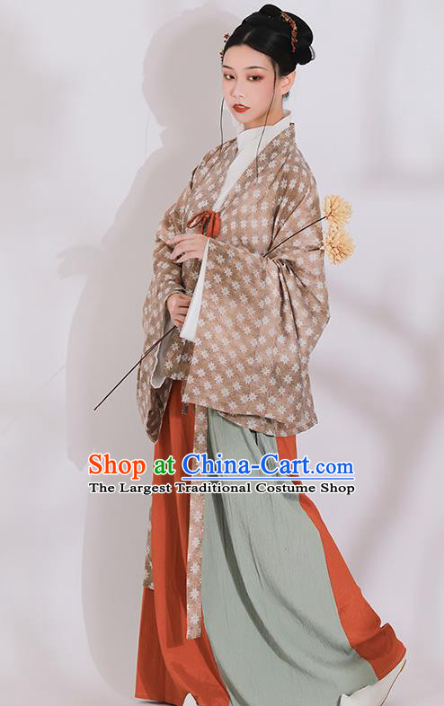 Ancient China Southern and Northern Dynasties Historical Costumes Traditional Jin Dynasty Court Woman Hanfu Clothing