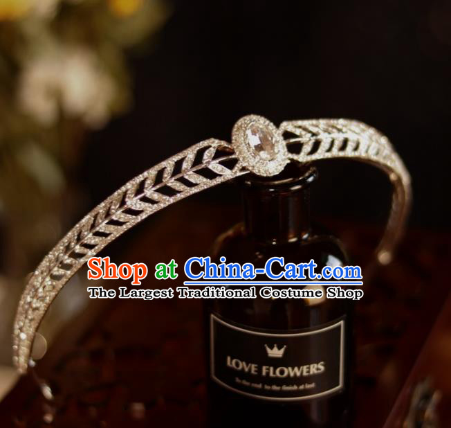Top Bride Jewelry Ornaments Handmade Princess Crystal Hair Accessories Wedding Royal Crown