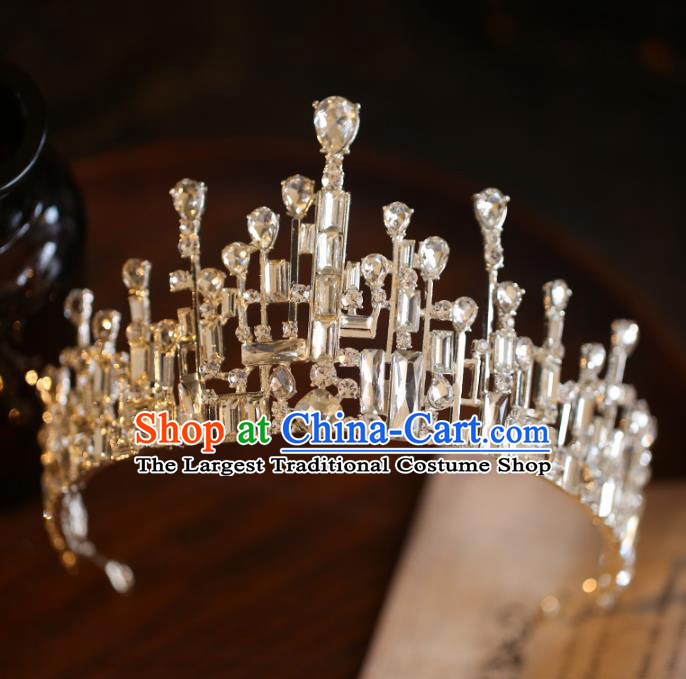 Top Grade Princess Crystal Royal Crown Halloween Hair Accessories Jewelry Wedding Ornaments