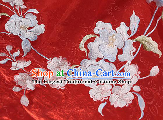 China Traditional Wedding Red Hanfu Dress Jin Dynasty Embroidered Costume Ancient Court Beauty Historical Clothing