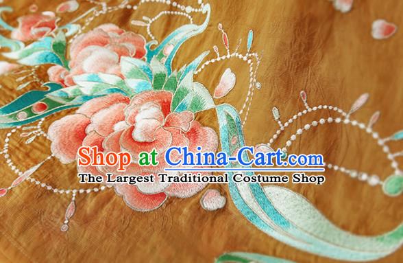 China Tang Dynasty Palace Beauty Yang Yuhuan Embroidered Dress Hanfu Clothing Ancient Imperial Consort Apparels