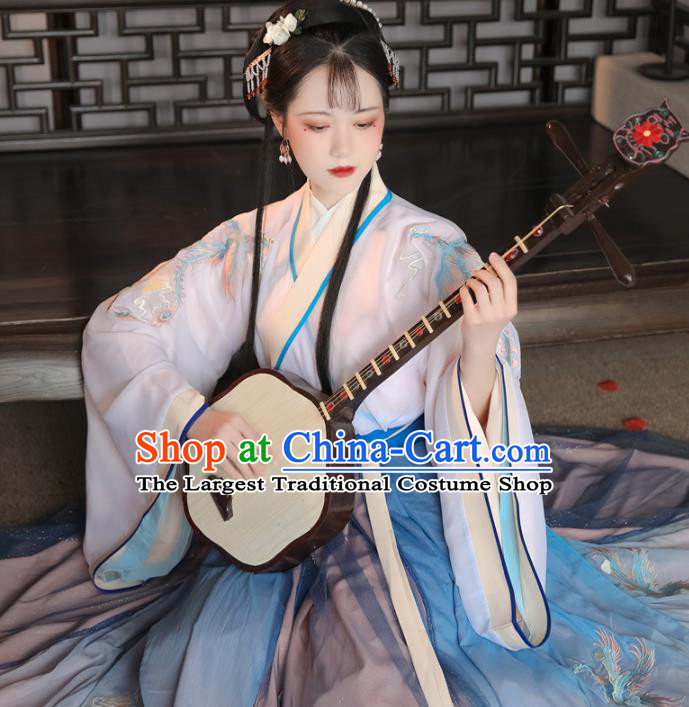 Ancient China Hanfu Dress Traditional Jin Dynasty Historical Clothing Court Lady Costumes