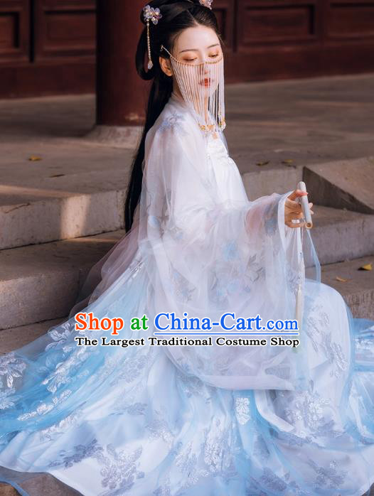 Traditional China Hanfu Dress Ancient Tang Dynasty Princess Historical Clothing Full Set