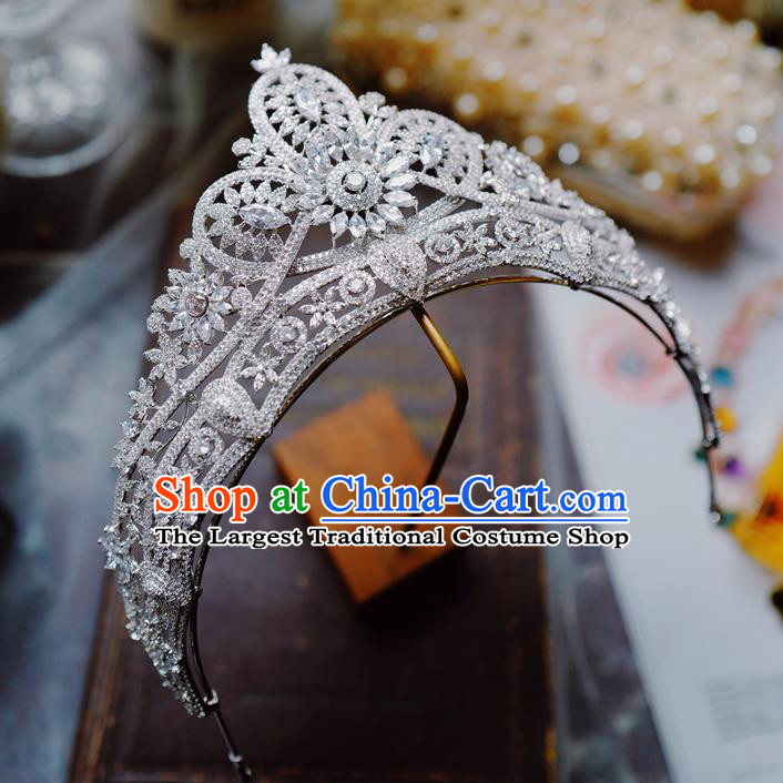 Bride Zircon Royal Crown European Princess Jewelry Wedding Hair Accessories