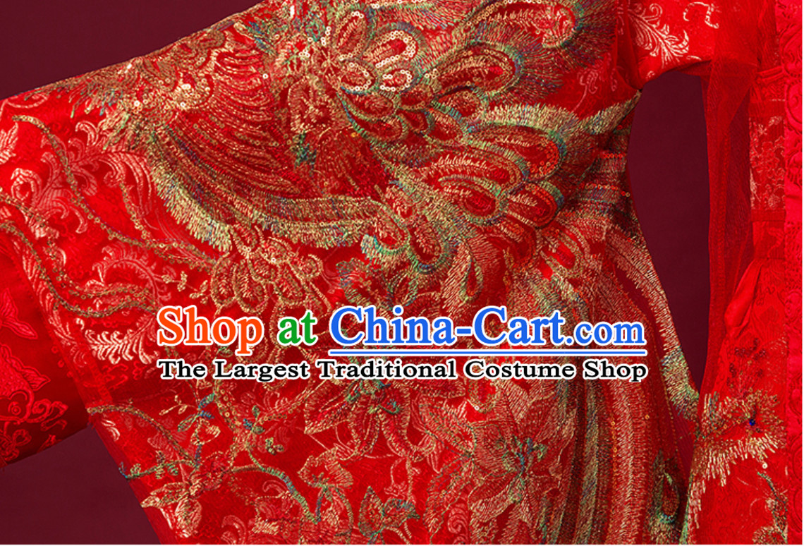 Ancient Chinese Tang Imperial Palace Princess Wedding Dress