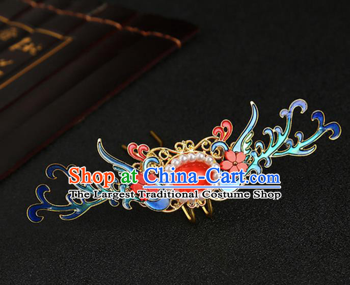 Chinese Classical Wedding Pearls Phoenix Hair Crown Hair Accessories Ancient Bride Hairpins for Women