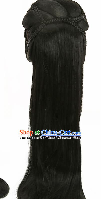 Chinese Classical Tang Dynasty Princess Wigs Hair Accessories Ancient Goddess Chignon for Women