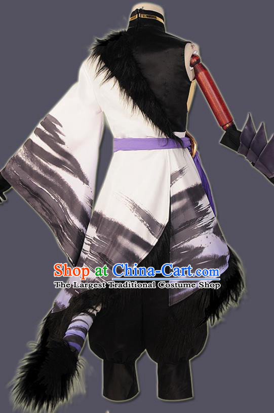 Chinese Cosplay Swordsman Hunter Hanfu Cloting Traditional Ancient Knight Costume for Men
