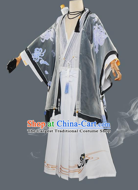 Japanese Cosplay Warrior Knight Kimono Traditional Ancient Swordsman Costume for Men