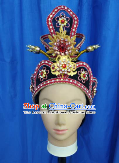 Chinese Traditional Peking Opera Scholar Hat Handmade Ancient Crown Prince Headwear for Men