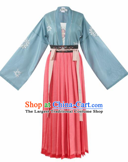 Chinese Ancient Drama Maidservant Hanfu Dress Traditional Song Dynasty Servant Girl Costumes for Women