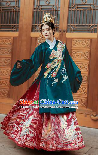 Chinese Traditional Ming Dynasty Court Lady Hanfu Dress Ancient Imperial Concubine Embroidered Costumes for Women
