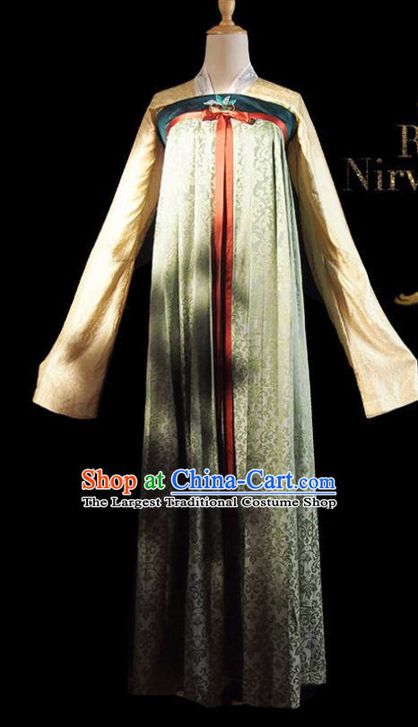 Traditional Chinese Ancient Nobility Lady Dress Drama Royal Nirvana Song Dynasty Costumes and Hat for Women