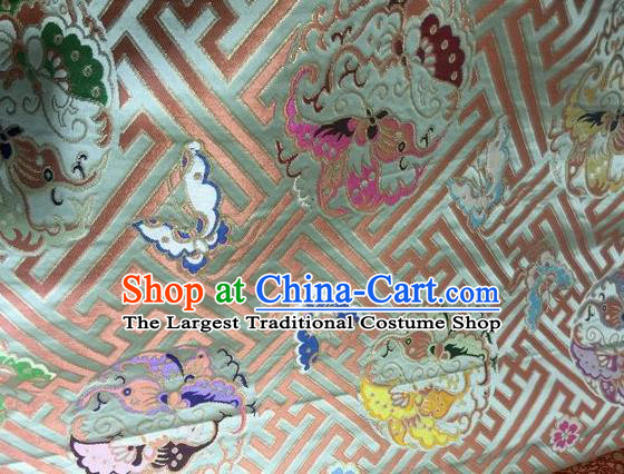 Asian Chinese Classical Butterfly Pattern Design Silk Fabric Traditional Nanjing Brocade Material