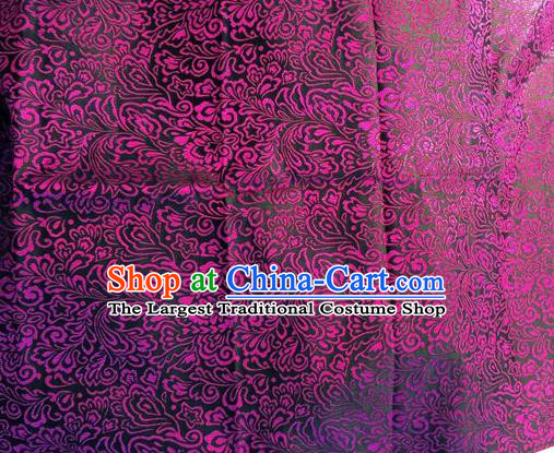 Asian Chinese Classical Pattern Design Brown Silk Fabric Traditional Nanjing Brocade Material