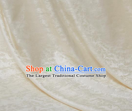 Chinese Classical Pattern Design Beige Song Brocade Fabric Asian Traditional Cheongsam Silk Material