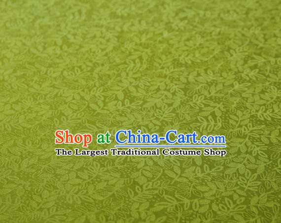 Chinese Classical Pattern Design Olive Green Mulberry Silk Fabric Asian Traditional Cheongsam Silk Material