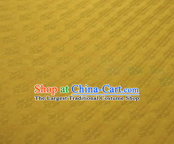 Chinese Classical Clouds Pattern Design Yellow Mulberry Silk Fabric Asian Traditional Cheongsam Silk Material