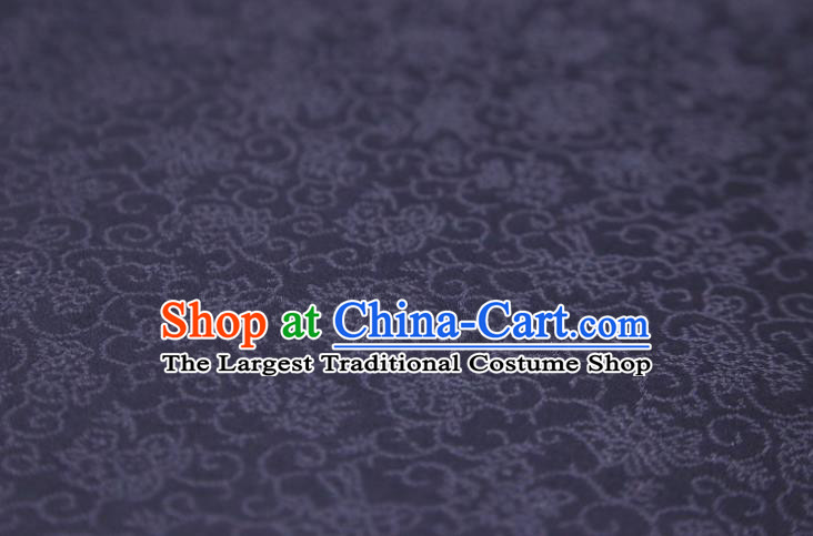 Chinese Classical Plant Pattern Design Purple Mulberry Silk Fabric Asian Traditional Cheongsam Silk Material